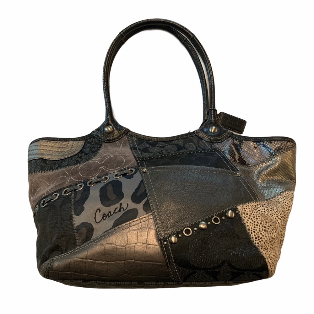 Coach like-new, rare Bleeker tote, patchwork bag